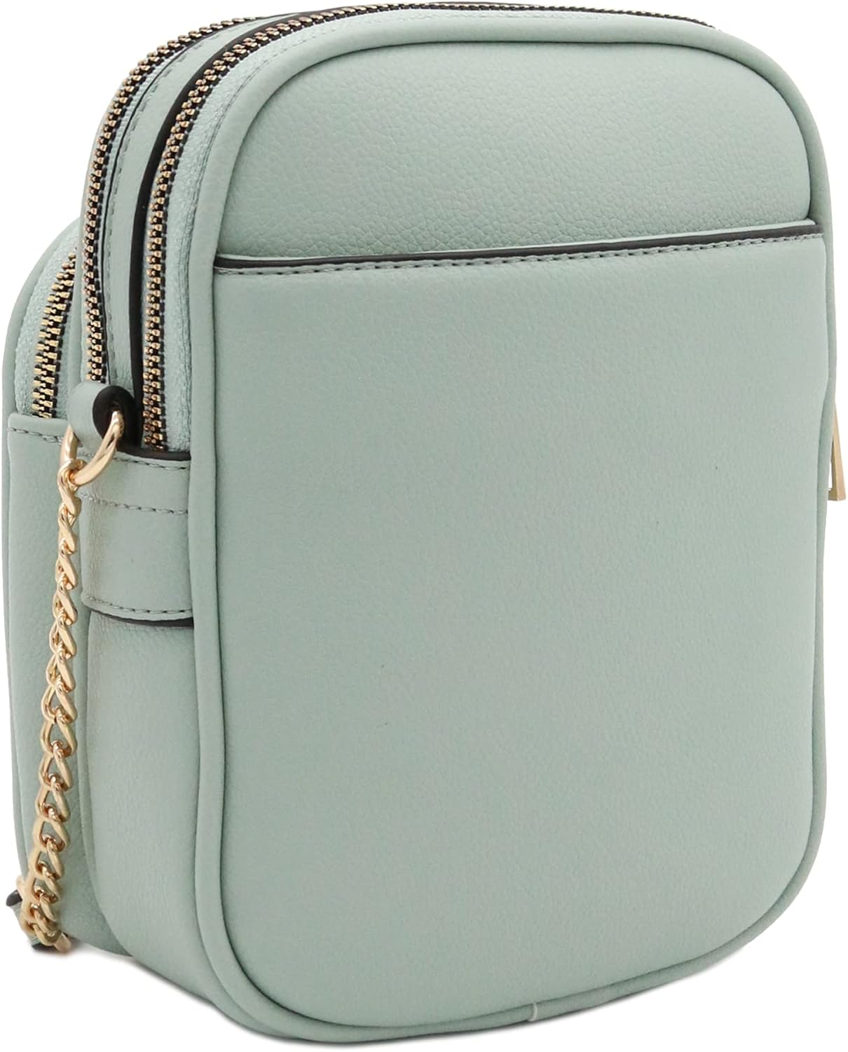 FashionPuzzle Multi Pocket PU Leather Casual Medium Crossbody Bag with Adjustable Strap - Image 6