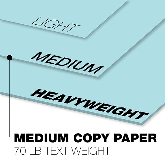 Springhill 11 x 17 Blue Copy Paper, 28lb Bond/70lb Text, 104gsm, 500 Sheets (1 Ream) Colored Printer Paper with Smooth Finish Versatile and Flexible Computer Paper 024156R