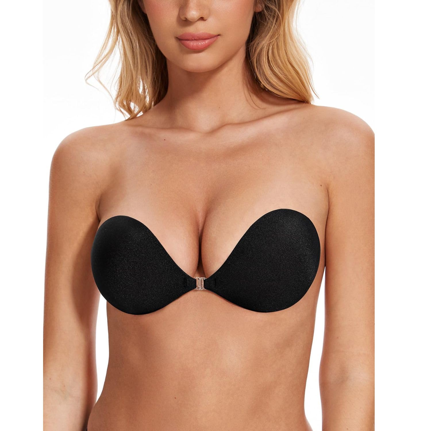 Women's & Girl's Strapless Push Up Wire Free Stick On Invisible Bra.-image-48