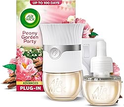 Air Wick Peony Garden Party Advanced Electrical Plug-in Kit 19ml, Lasts for up to 100 Days, Air Freshener
