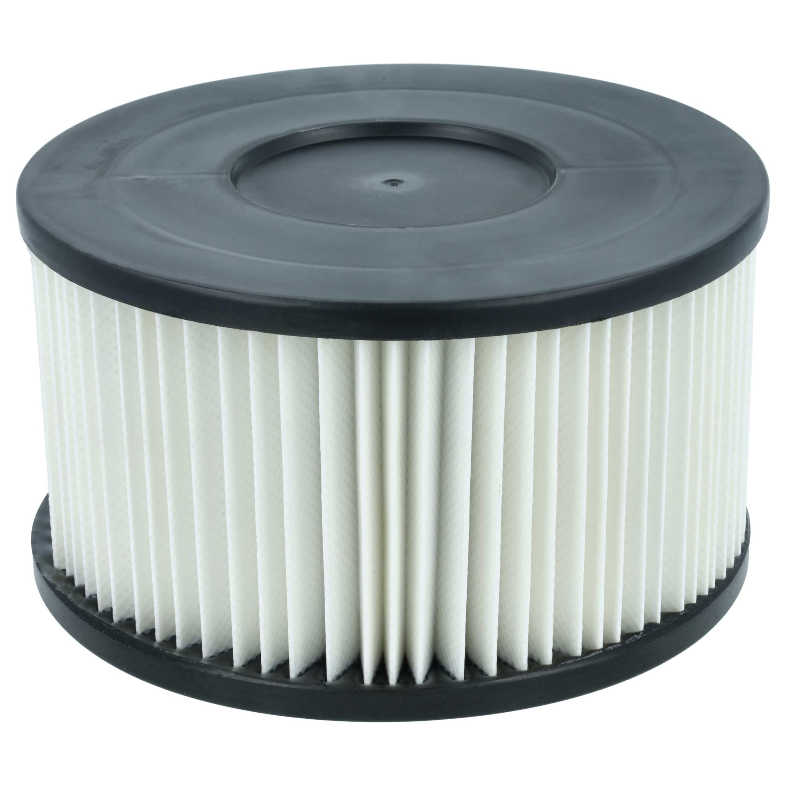 vhbw 6x filtro a pieghe piatte compatibile con Germania 20l (175100109) aspiracenere - nero/bianco, lavabile