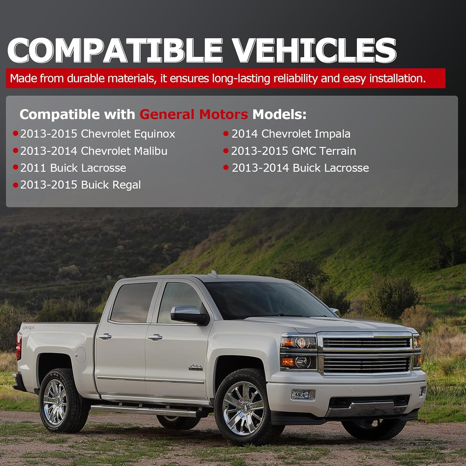 1ST 12639108 Secondary Air Injection Check Valve for General Motors, for Chevrolet Equinox Impala Malibu, for GMC Terrain, for Buick Lacrosse Regal 2011-2015 Replaces OE: 306-056