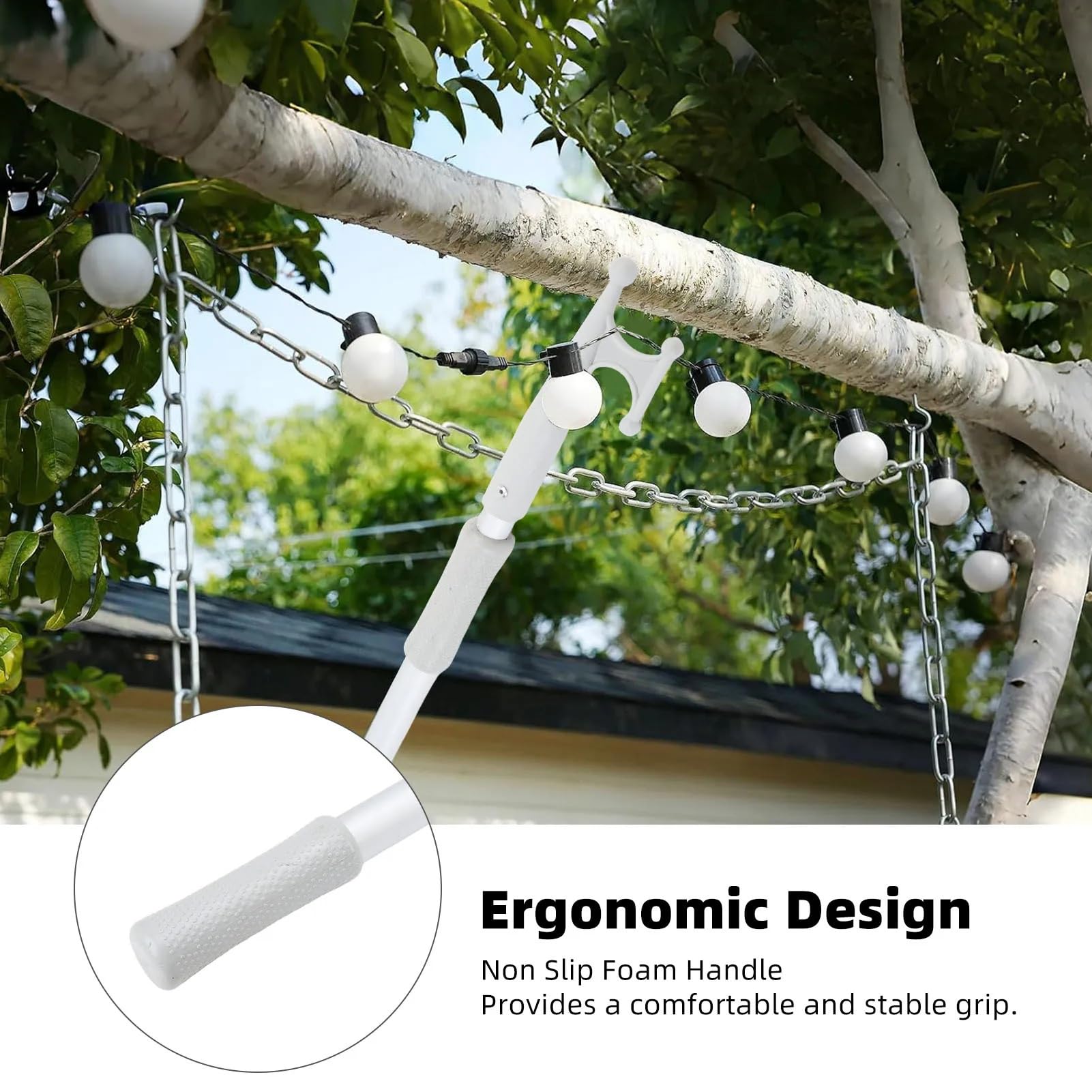 Crochet D'amarrage Telescopic Aluminum Boat Hook Pole | Non Slip Rubber Scratch Proof Extension