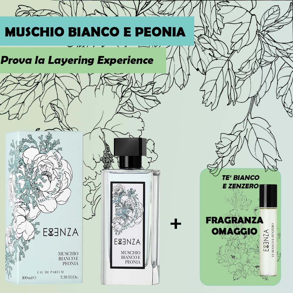 Essenza Muschio Bianco e Peonia Eau de Parfum Ml.100 Spray