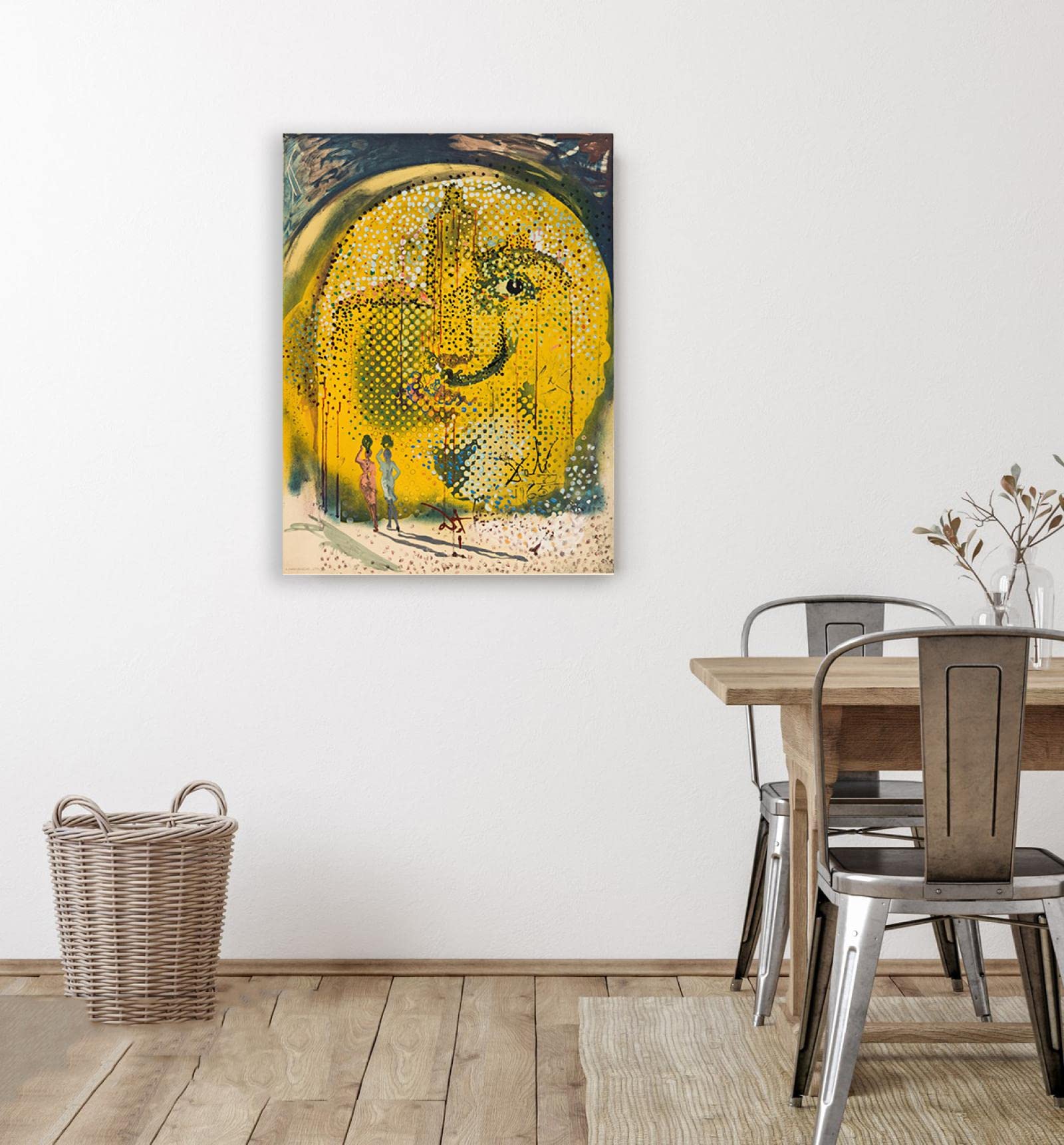 Amazon.co.jp: サルバドール・ダリ「Sol y Dalí」キャンバス絵画