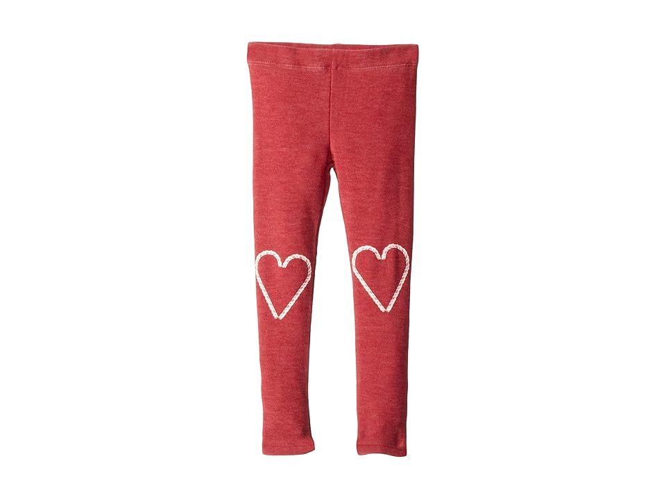 

Chaser Kids Extra Soft Candy Cane Heart Knees Pants (Toddler/Little Kids) (Cardinal) Girl's Casual Pants, Red