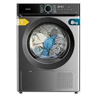 Cecotec Asciugatrice a Pompa di Calore 8Kg Bolero Dresscode Dry 8180 Steel. 650W