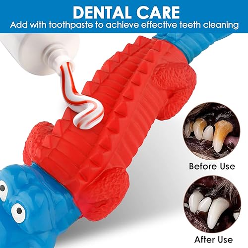 Miniatura 3 de petizer Juguetes para perros para masticadores agresivos, juguete masticable de dentición para perros, juguete masticable de nailon de goma