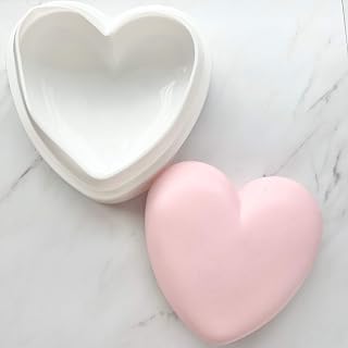 Smooth Heart Chocolate Mold Breakable For Baking