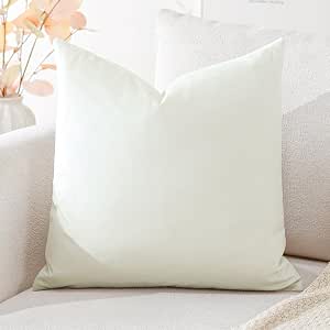 Lieson Federe Cuscino Divano, Federe da Arredamento Fodera Cuscini 45x45 Nero Beige Mamma Elefante e Elefantino, Federe di Lino