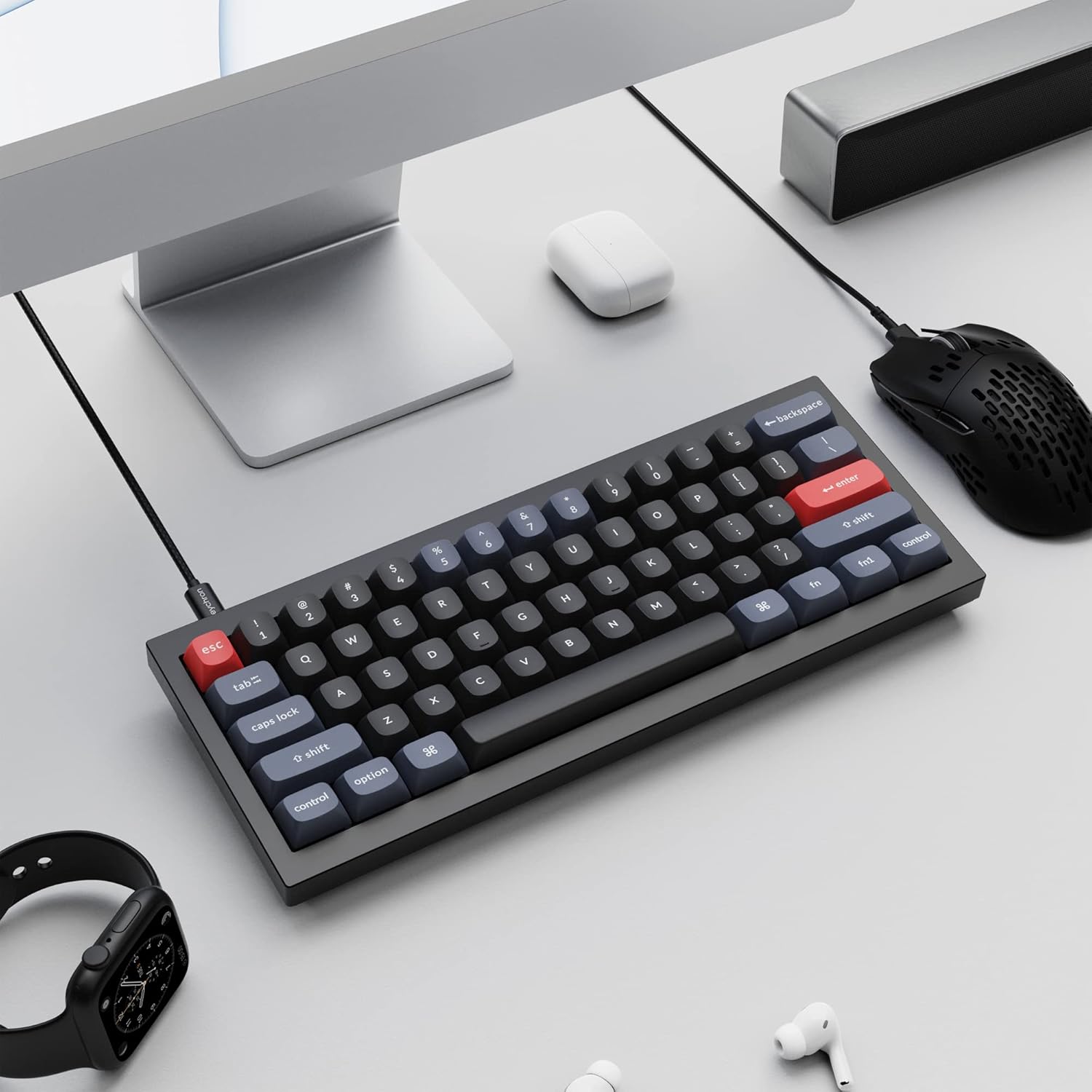 Keychron Q4 keyboard on a desk setup