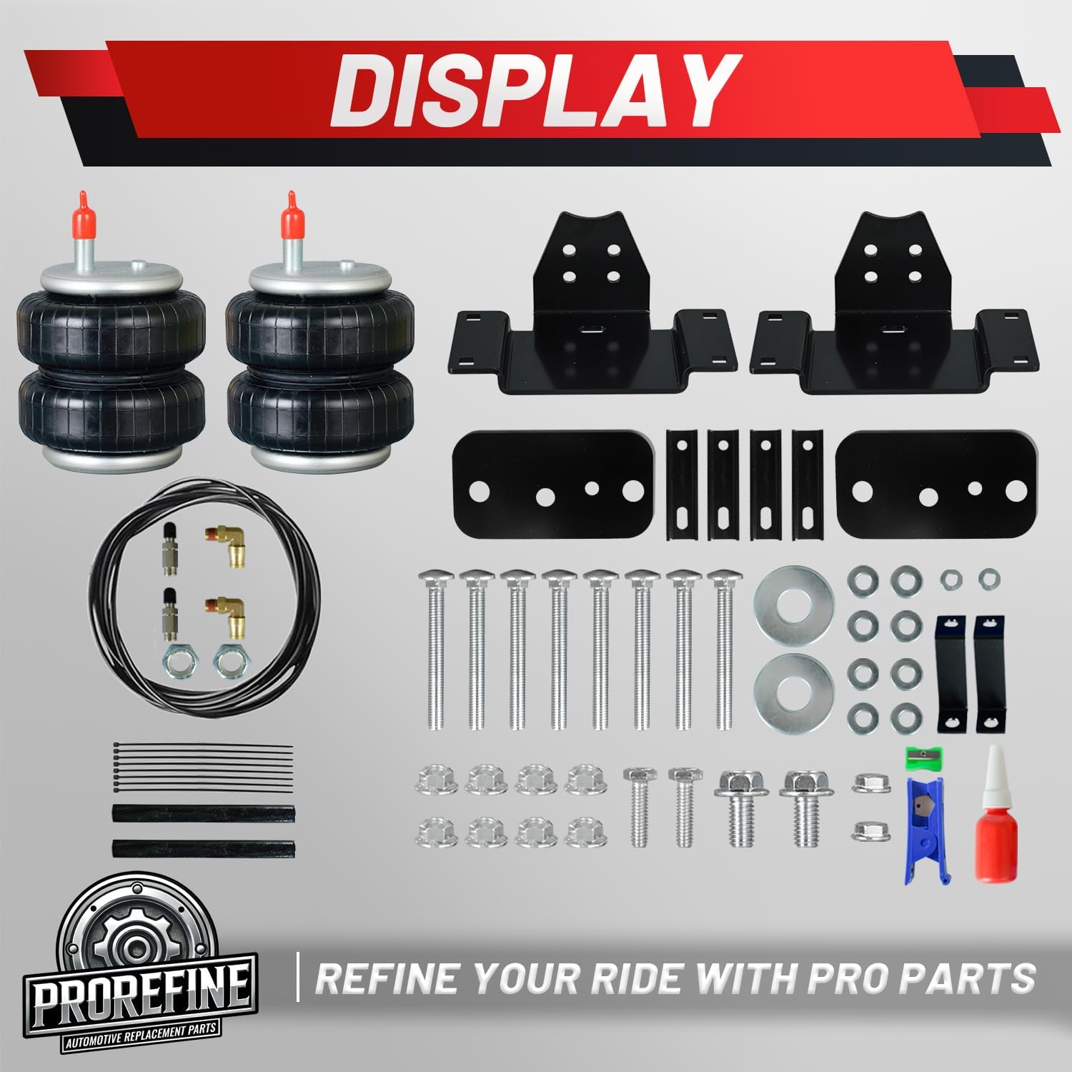 Upgraded Air Spring Bags Suspension Kit Compatible with Toyota Tundra 2007-2021 2WD 4WD Truck Towing 5000 Lbs of Load Leveling Capacity Replace 7-1250 airbag suspension kit