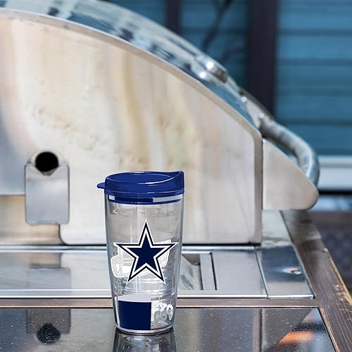 Miniatura 302 de Rico Industries NFL - Vaso clásico de fútbol americano de doble pared, 16 oz o 20 onzas, tapa W