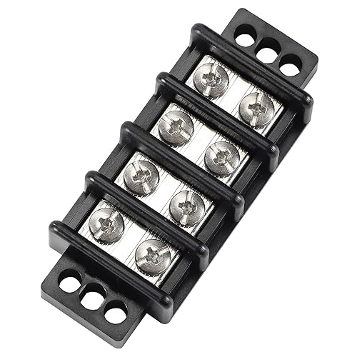 Terminal Blocks Double Row Stainless Steel 10-22 AWG Copper 600V/30A