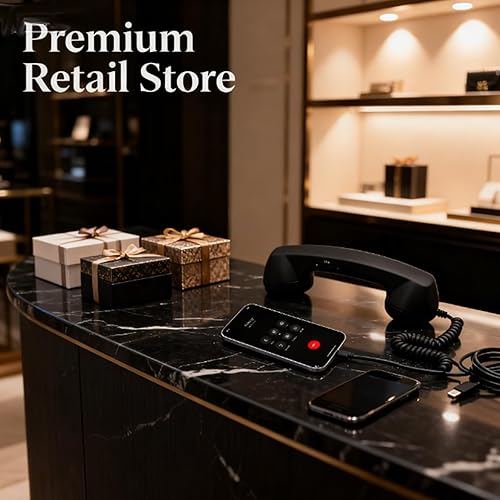 Miniatura 2 de Teléfono retro, teléfono retro inteligente, nuevo teléfono retro 2026 para teléfono celular, teléfono retro tipo C, estilo de teléfono con cable,