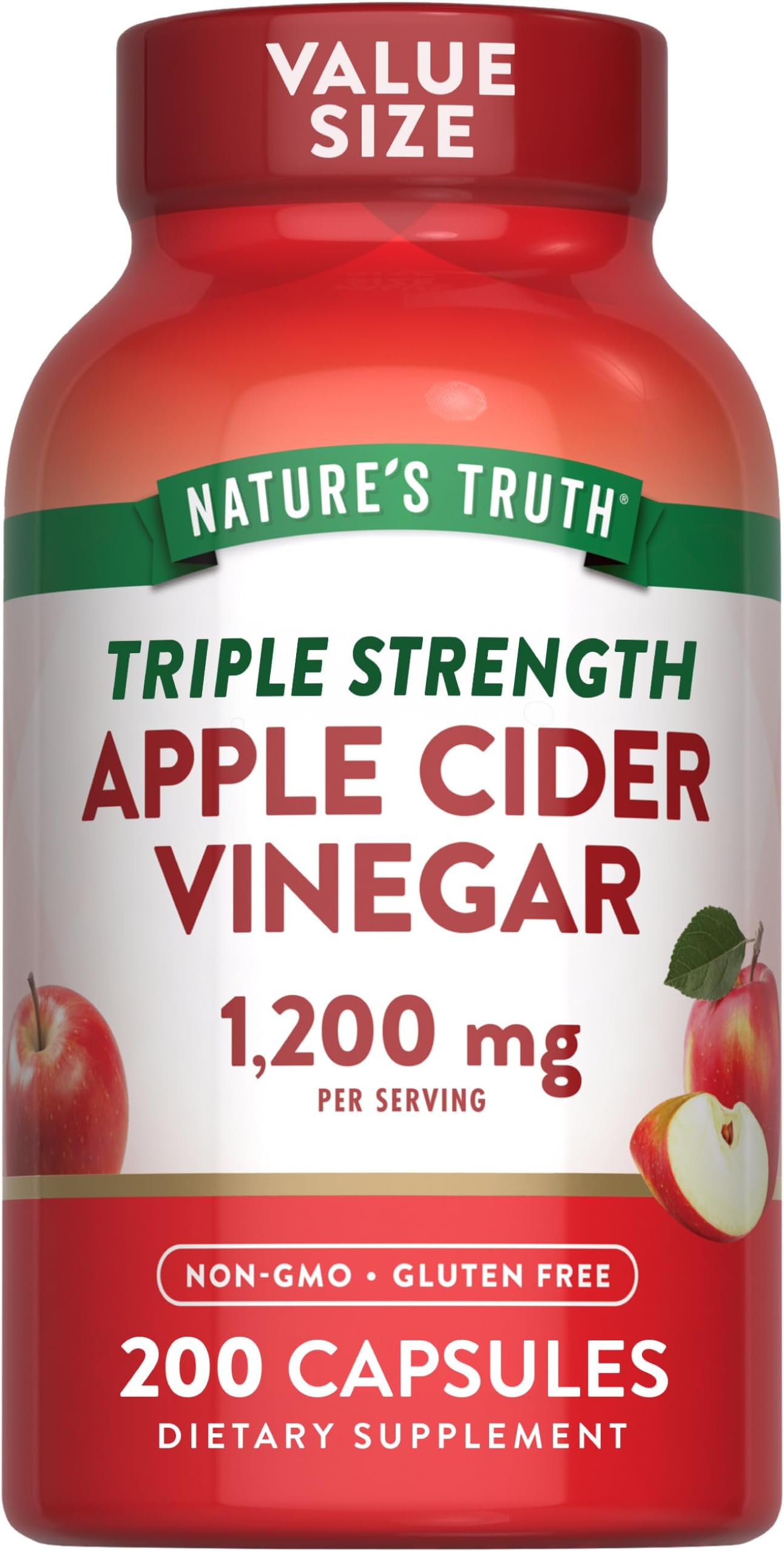 Nature's Truth Apple Cider Vinegar Capsules Amazon.com: Nature's Truth Apple Cider Vinegar Capsules | 1200mg | 200