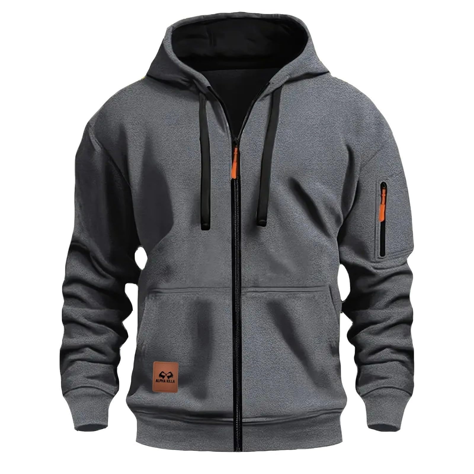 Felpe sportive da uomo con cappuccio con cappuccio casual moda pullover alla moda vestiti da uomo con zip up abiti cartoni animati top Workou pullover personalizzato felpe con cappuccio carino country