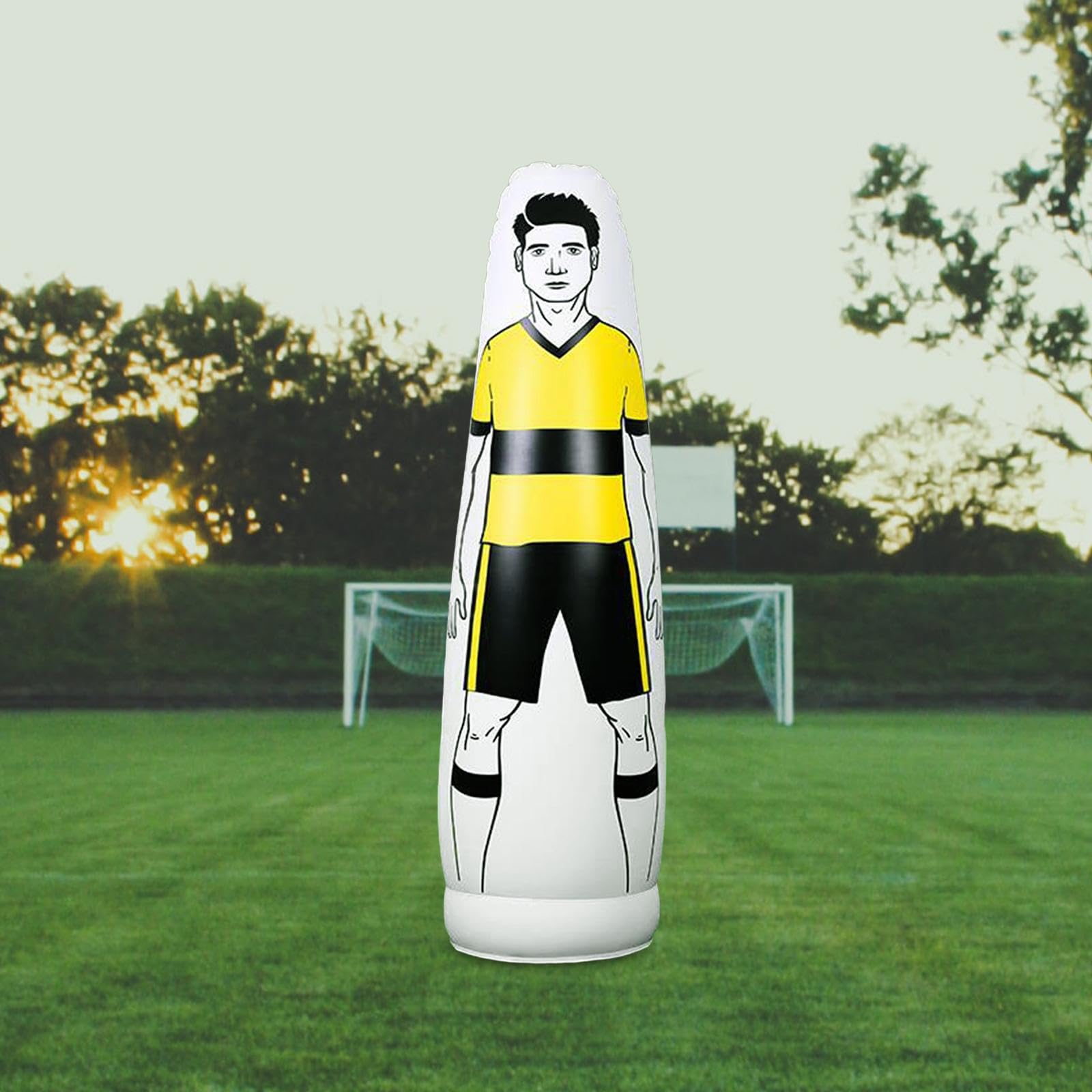 Manichino Gonfiabile per Allenamento di Calcio, Ideale per Esercitazioni Gratuite, Ostacoli Difensivi E Allenamento Portatile, Realizzato in Resistent