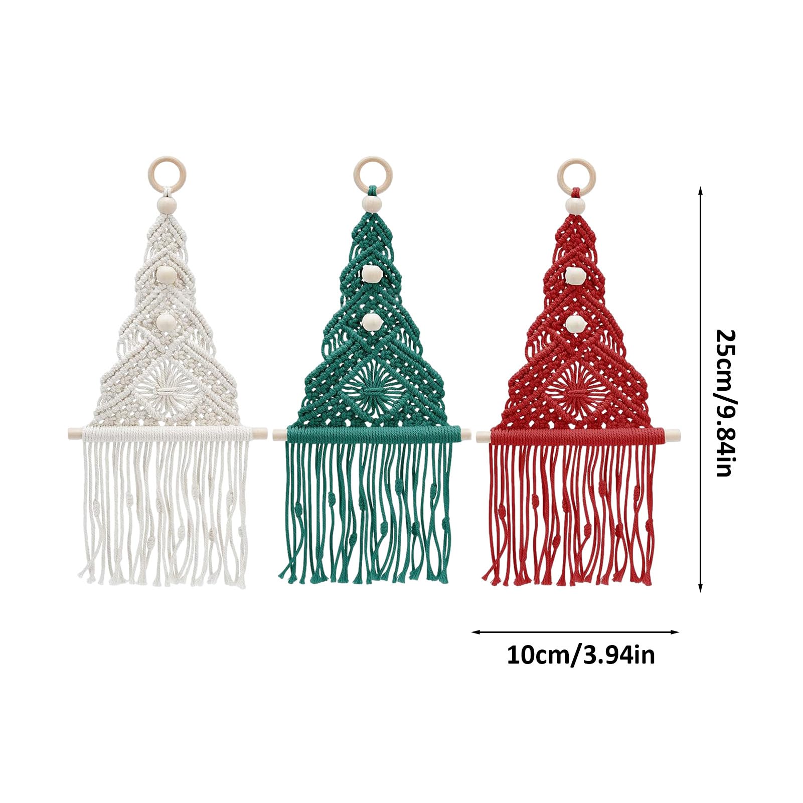 Weihnachtsbaum Makramee Set | -Boho-Flechtset für Anfänger mit
