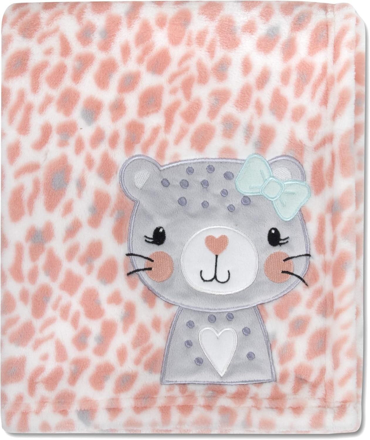 Plush Fleece Throw and Receiving Baby Blankets for Boys and Girls 30x40 (Playful Kitten)