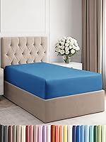 Vista 375 de King Fitted Bed Sheet - Bottom Single Fitted Sheet Only - Ultra-Soft Hotel Luxury Bedding w/ 8-16 Inch Deep Pockets - Breathable, Cooling & Wrinkle