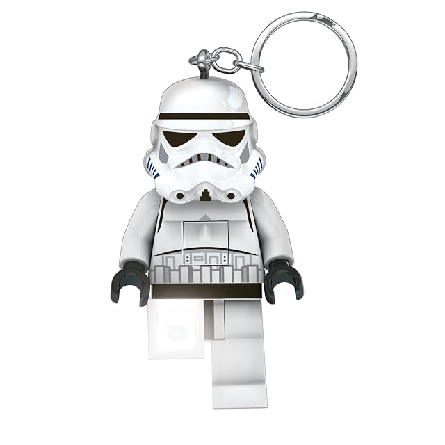 IQ Lego Star Wars Stormtrooper Llavero Linterna LED Juguetes de Regalo para niños