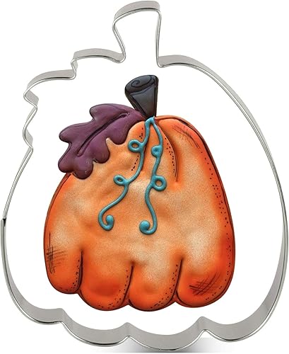 Miniatura 4 de LILIAO Janka - Cortador de galletas de calabaza para Halloween, otoño, día de Acción de Gracias, 3.5 x 4.4 pulgadas, acero inoxidable