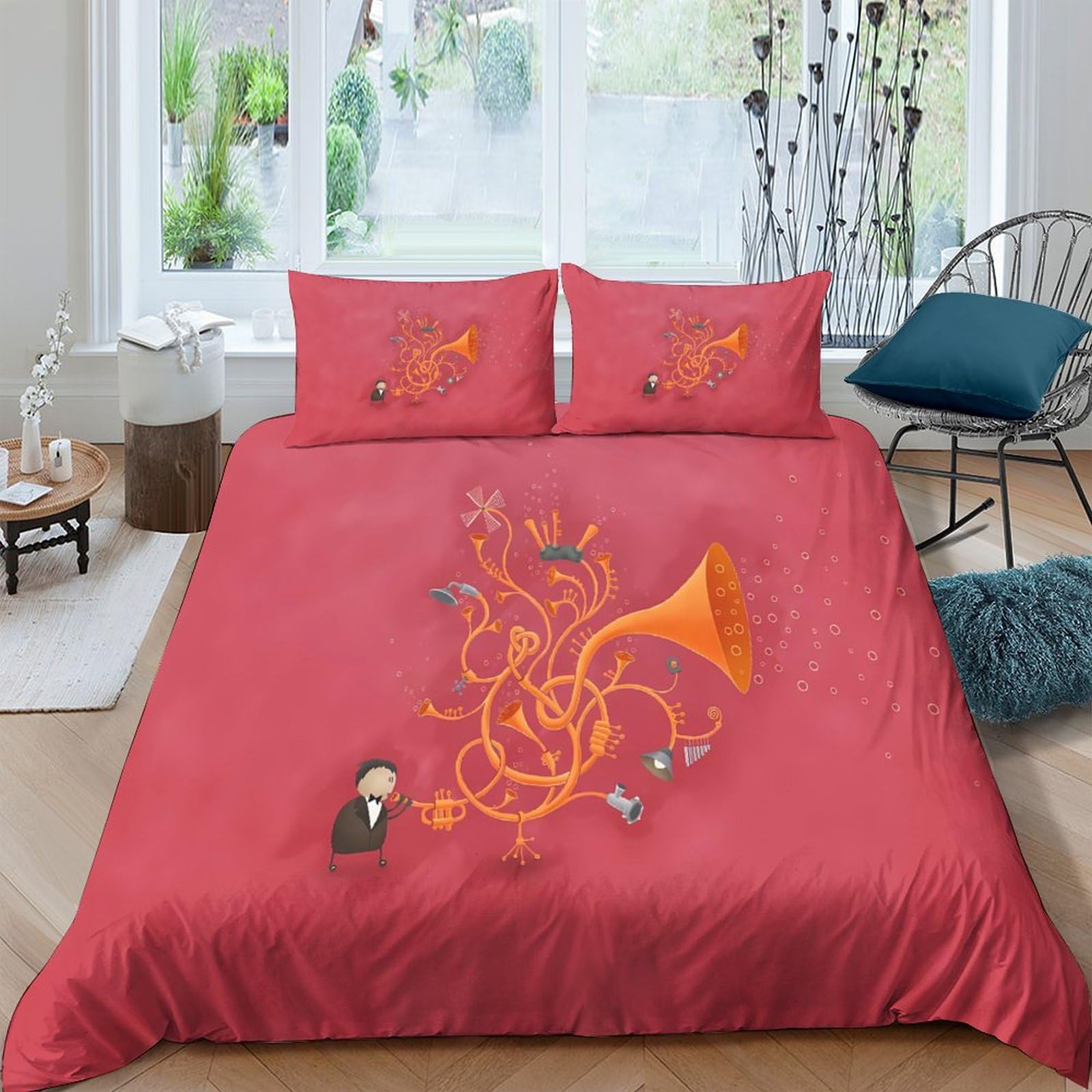 Housse de couette Tuba pour chambre d'enfant et adulte lit double