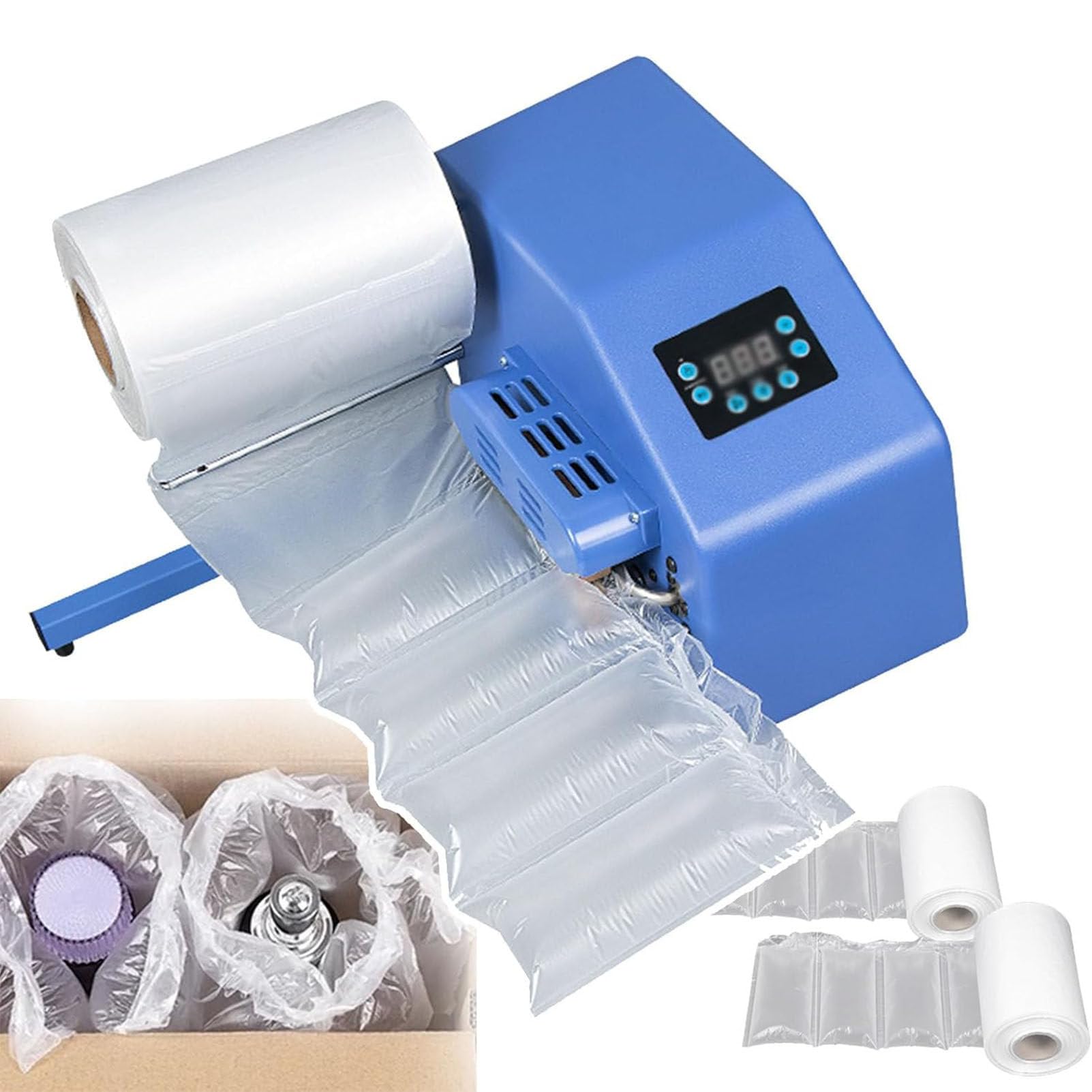 Aserzenith 1 Air Pillow Maker Cushion Machine,200W Portable Air Bubble Wrap Making Machine,Buffer Inflatable Packaging Machine