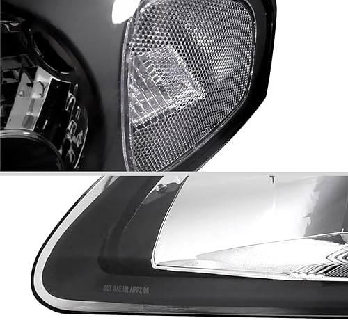 Miniatura 7 de Par de faros delanteros transparentes negros 2000-2003 4Dr 2000-2003