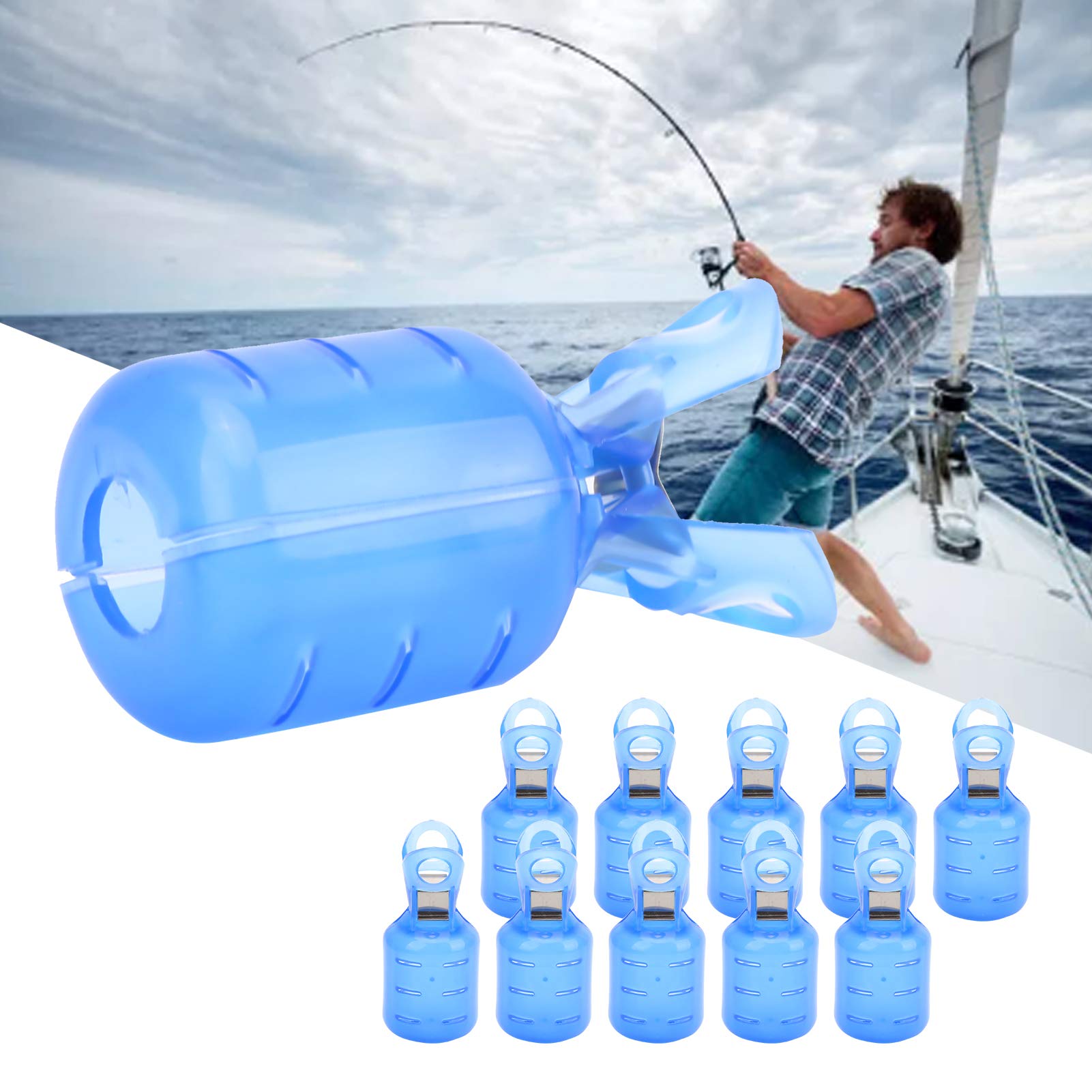 10 Coperture Per Ami Da Pesca A Forma Di Calamaro In PVC | Custodie Protettive Per Ami, Antigraffio, Pratiche E Portatili - 2