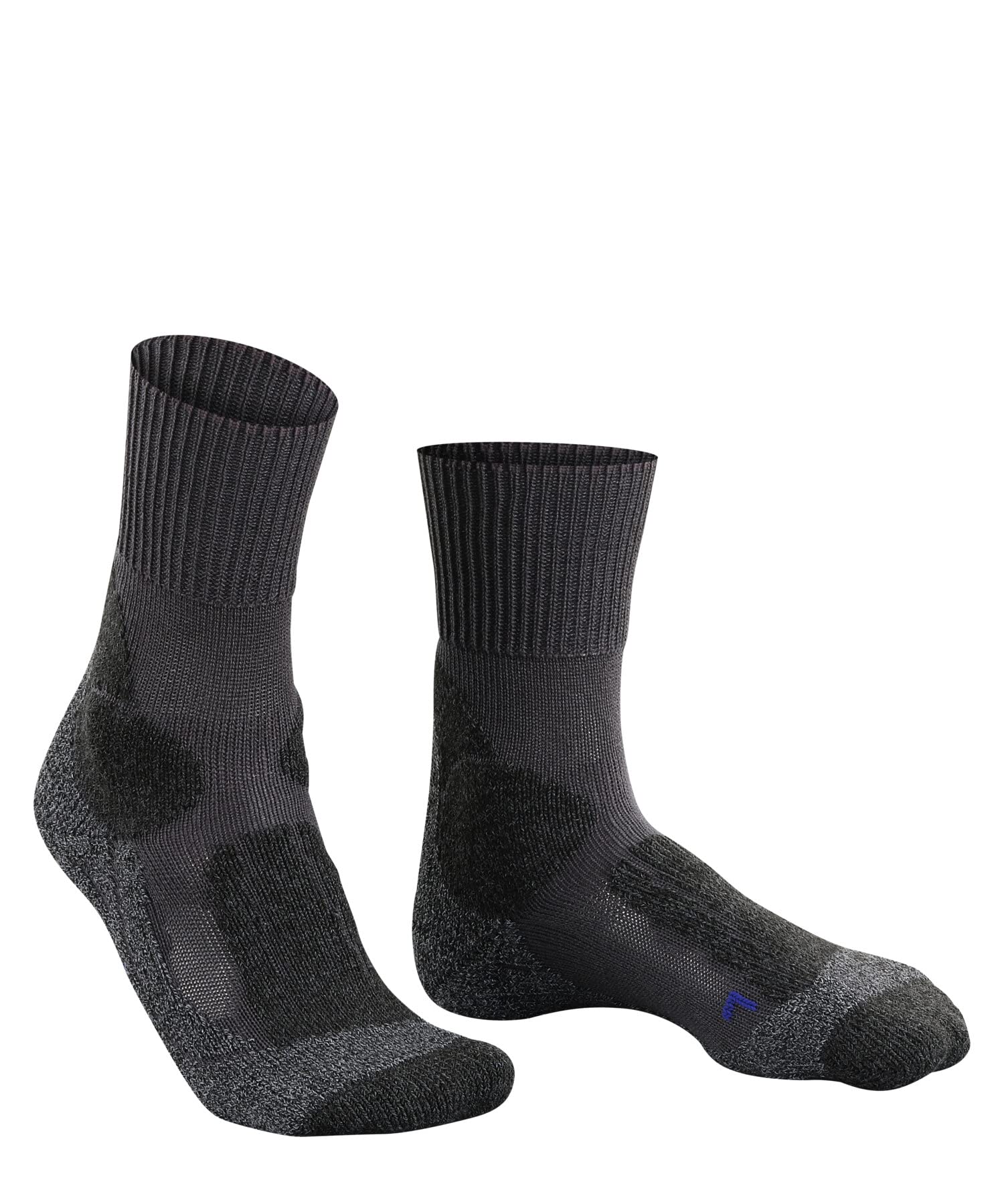 FALKE TK1 Adventure Cool W SO respirantes épaisses anti-ampoule 1 paire, Chaussettes de randonnée Femme, Gris (Asphalt Melange 3180), 37-38