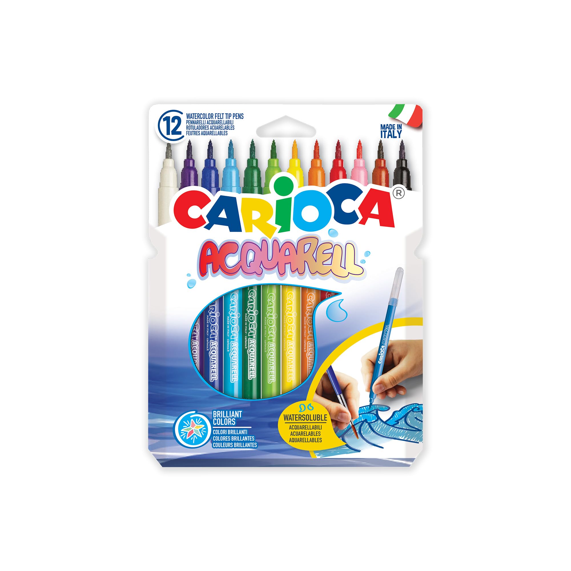 Carioca A53321012 - Pack de 12 rotuladores