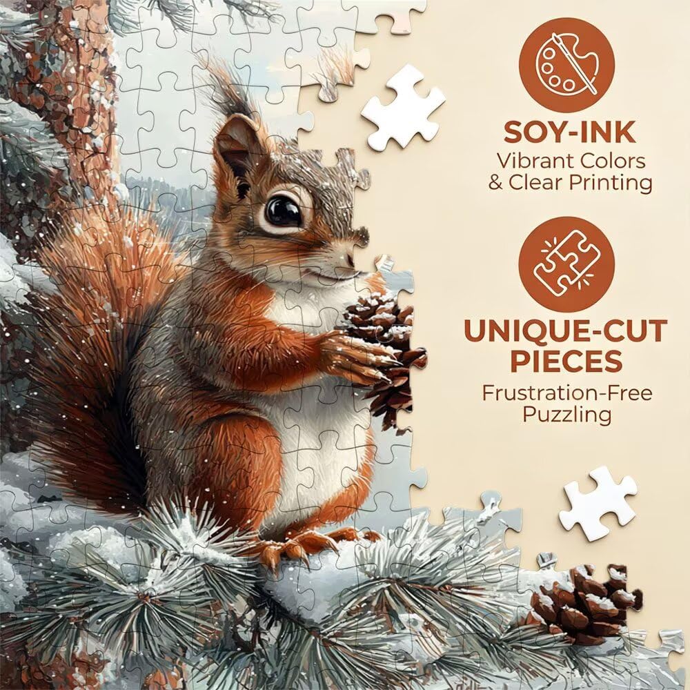 Puzzle 4000 Pezzi, Pino Scoiattolo 3D Puzzle per Adulti Impegnativo, Educa Puzzles Artistico, Divertente E Stimolante Puzzles Decorativo per La Famiglia, Regalo e Decorazione Pareti DX0YL6-866