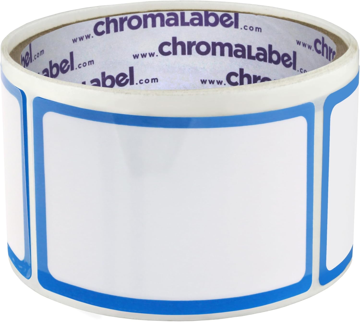 ChromaLabel 2 x 3 Inch Dry Erase Labels, Anti-Smear Protective Flap Dry Erase Stickers, Ideal Refrigerator Sticky Notes, 50 Stick On Labels per Roll - Case of 5