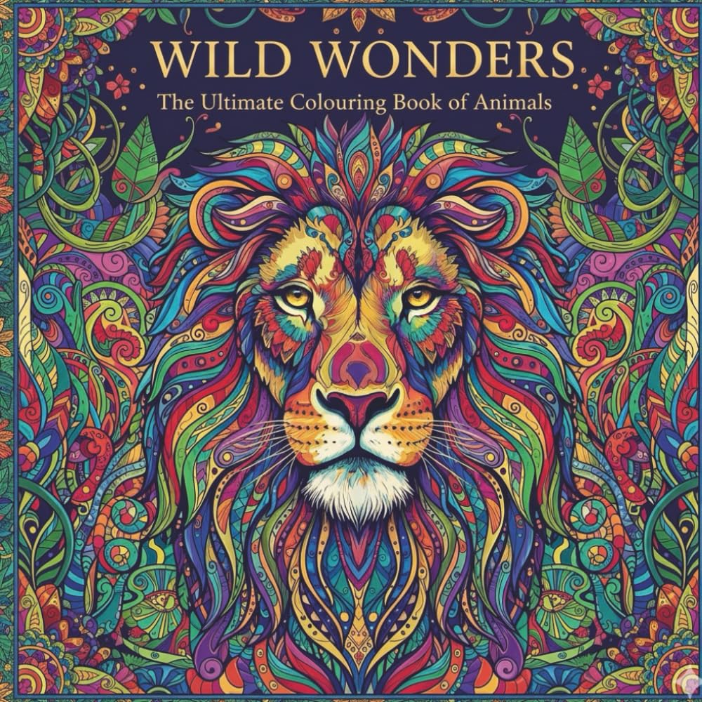Wild Wonders - The Ultimate Colouring Book of Animals: 100 Designs for Relaxation (Zen), Meditation, Artistic Expression and Mindfulness and Stress Relief Through Intricate Animal Art