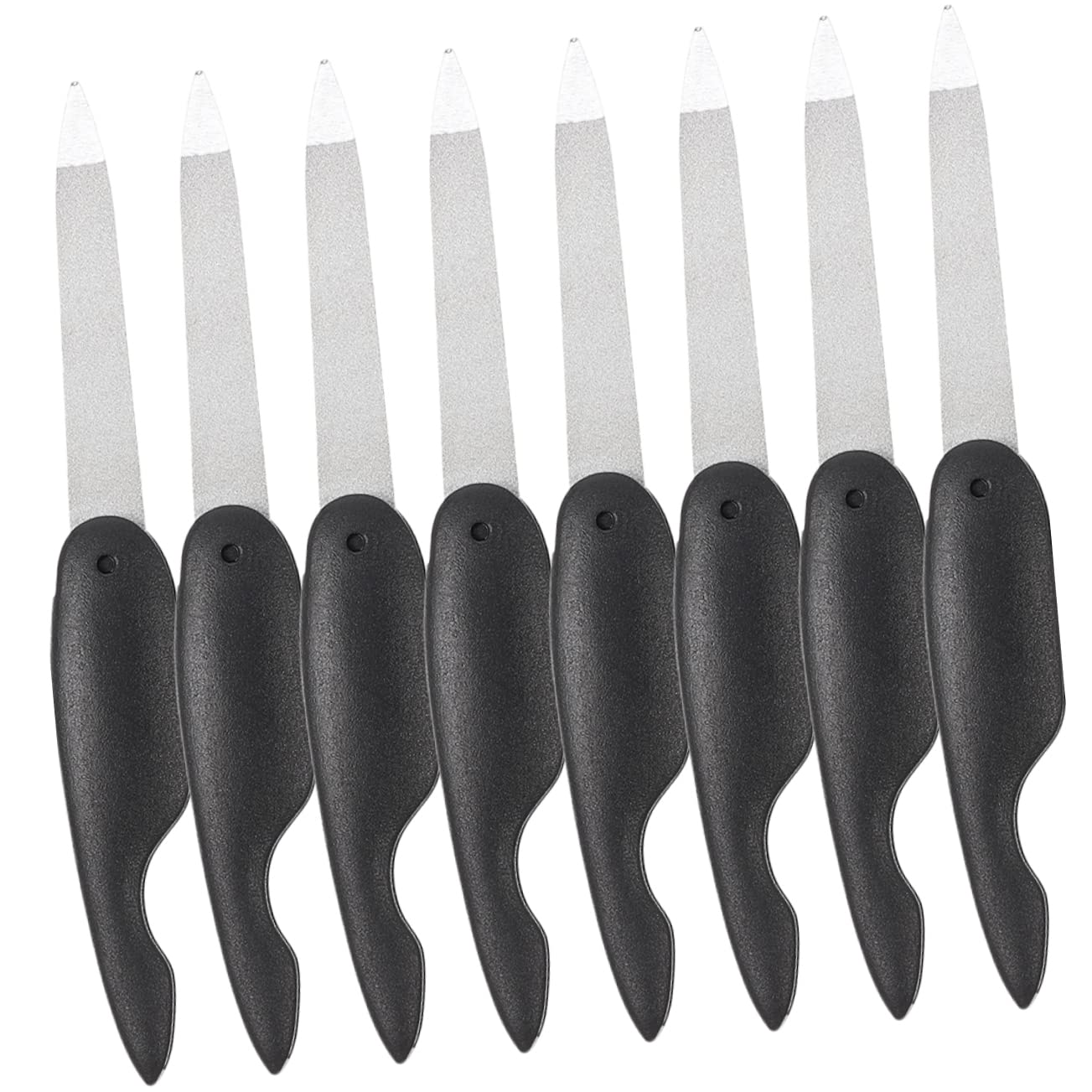 WOONEKY 40 Pz lima per unghie pieghevole lima per unghie tascabile piccole lime per unghie tagliaunghie unghia piccola lime per unghie alla rinfusa lime per tagliare le unghie AbS Black