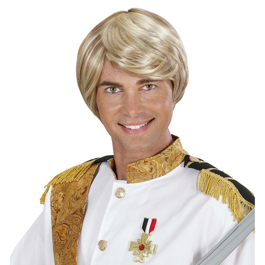 NET TOYS Blonde Lockenperücke Für Herren – Einheitsgröße, Kunsthaar, Ideal Für Karneval, Fasching & Kostümpartys
