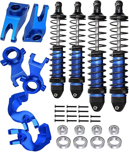 Actualizaciones para ARRMA 110, amortiguadores RC de aleación, bloque de ruedas, bloques de dirección, portadores de eje trasero para granitoSenton