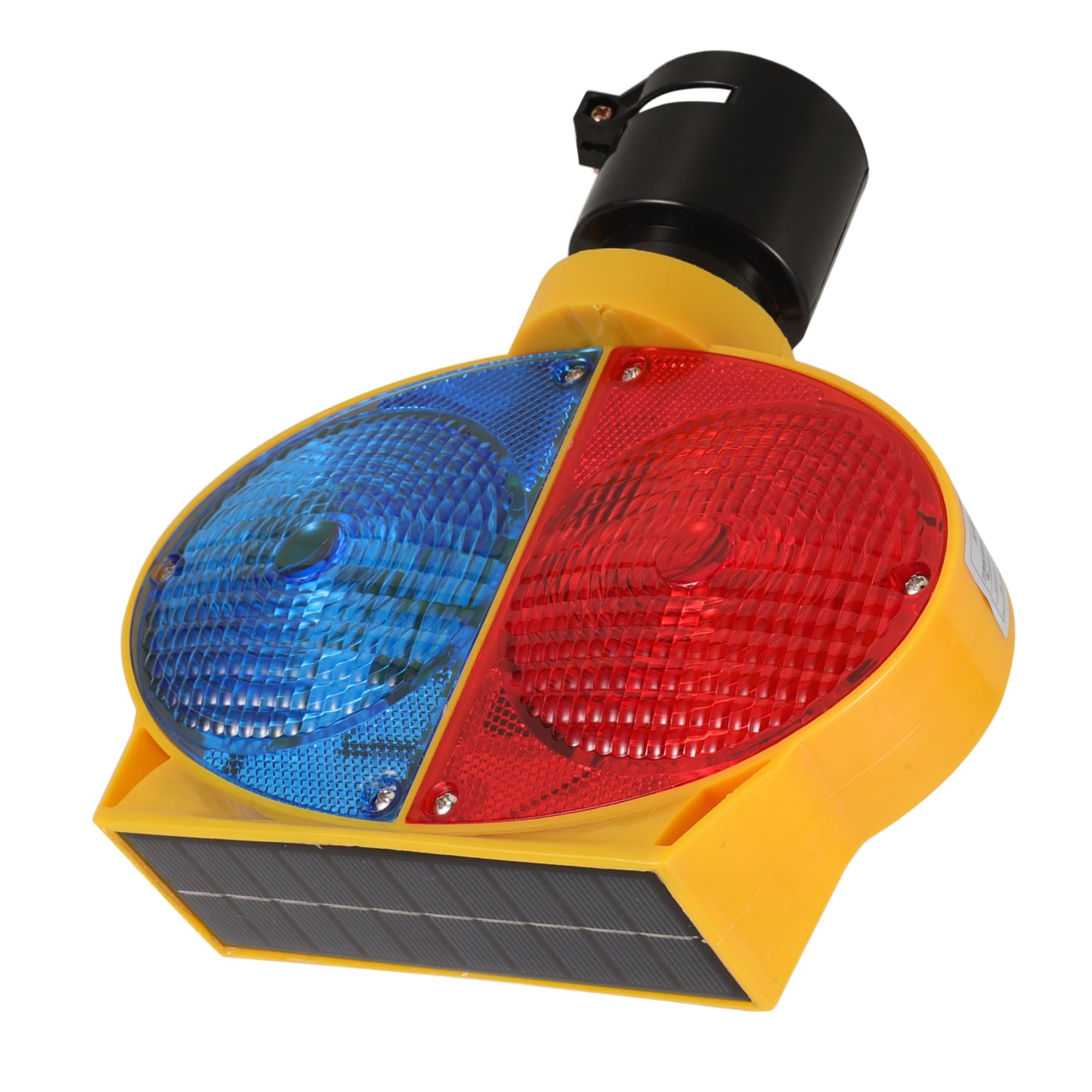 PRETYZOOM Solar-Powered Roadblock Warning Light Solar Barricade Lights Emergency Flashing Traffic
