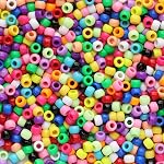 Bâtisse Bleu Mix Perles 6x9mm,Perles de poney Total environ 1000pcs