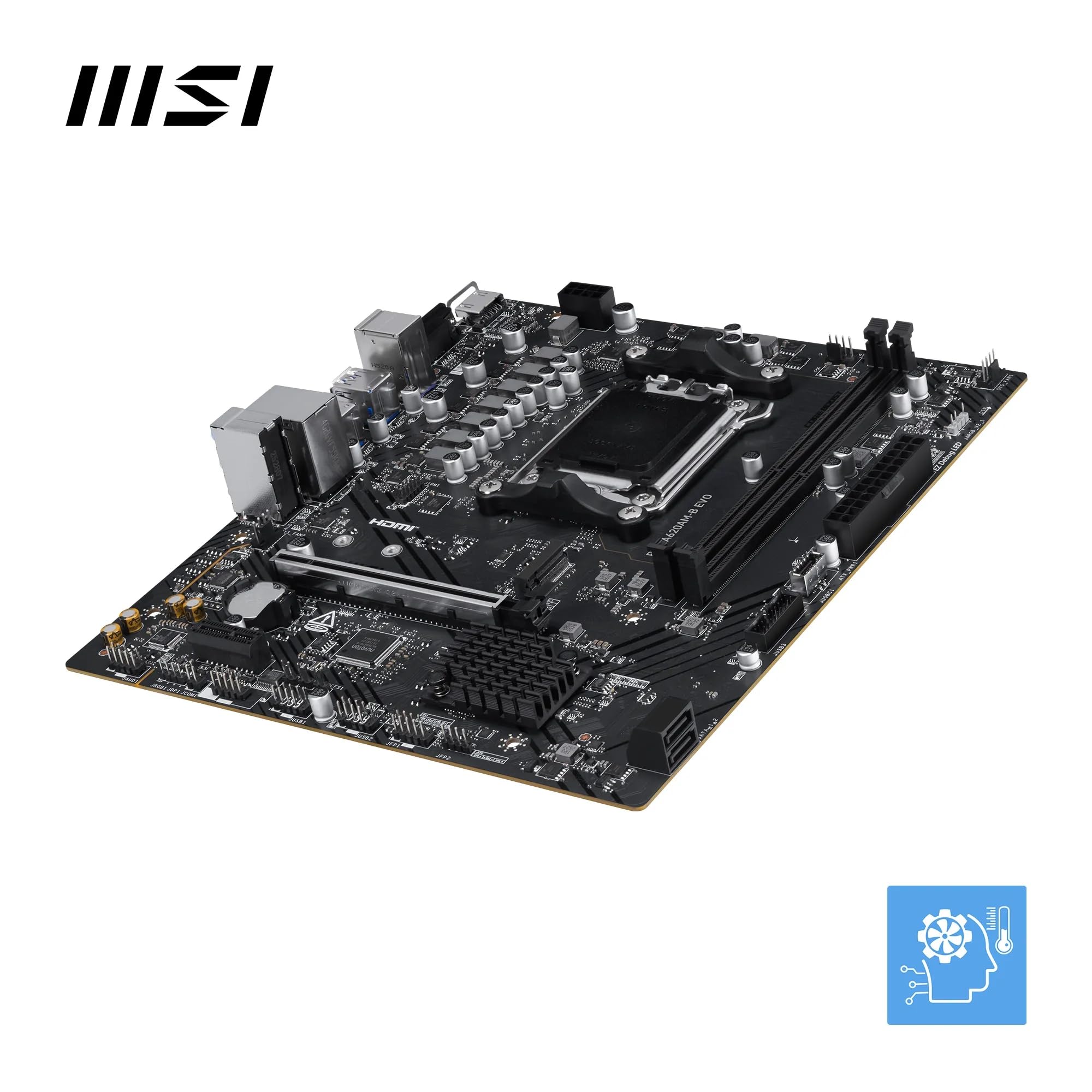 Amazon | MSI PRO A620AM-B EVO Micro-ATXマザーボード MB6924 | MSI