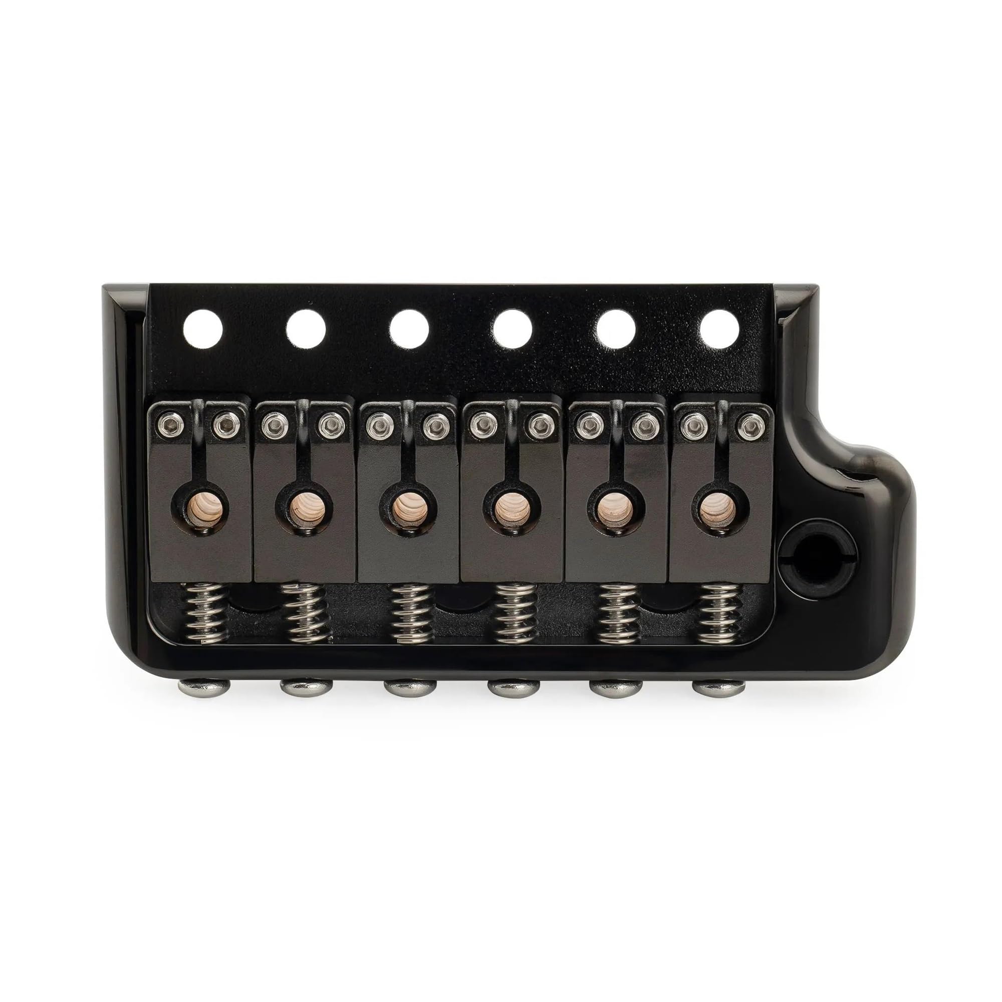 Accesorio Para Instrumento De Guitarra Eléctrica Puente Trémolo De Latón Macizo De 52.5mm | Puente de guitarra(Bk)