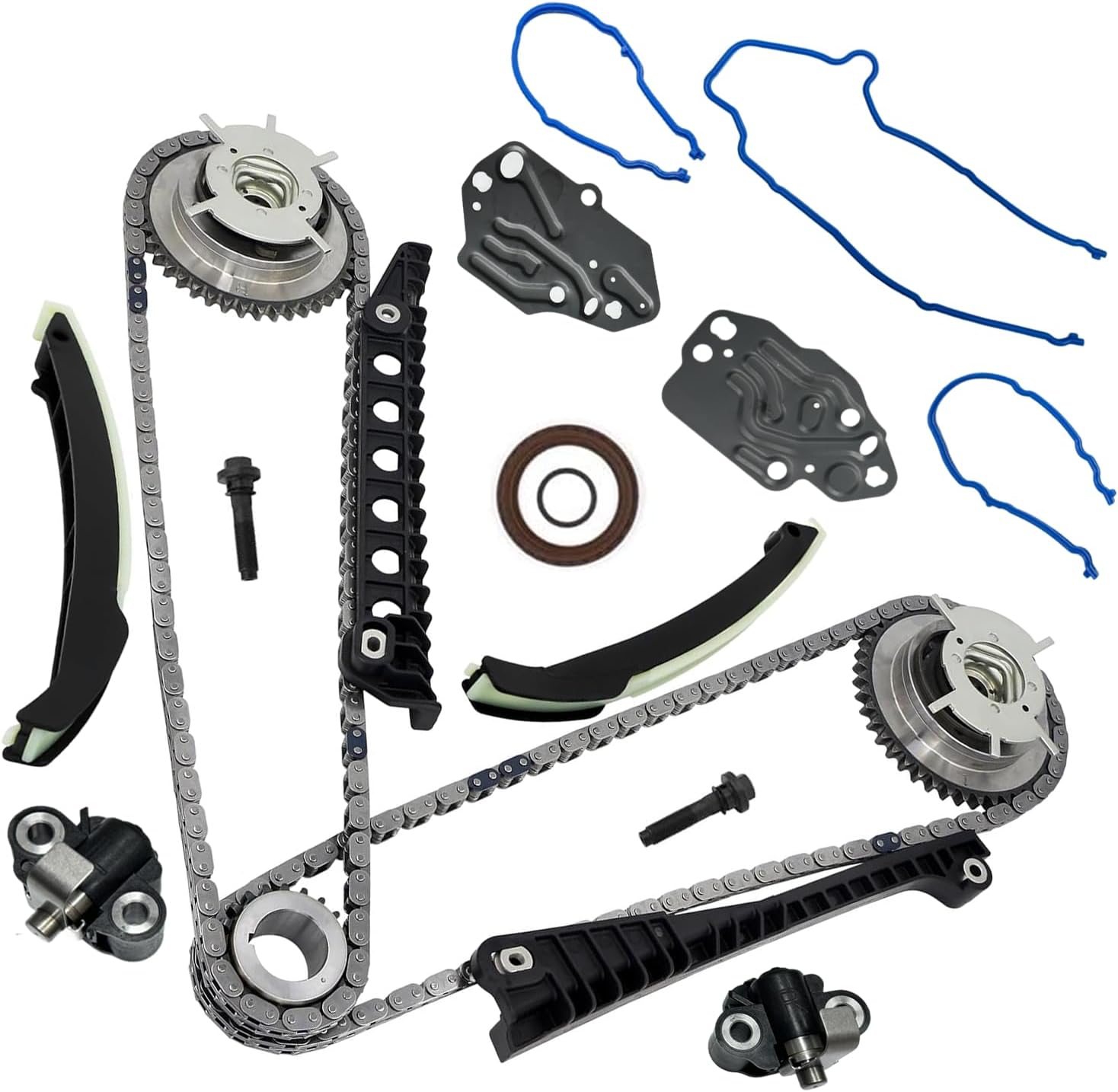 5.4L Timing Chain Kit w/Cam Phaser Compatible with Ford F150 F250 F350 Expedition, Lincoln Navigator Mark 2004-2014 Replace 3R2Z-6A257-DA 9-0391SB F6TZ6268AA