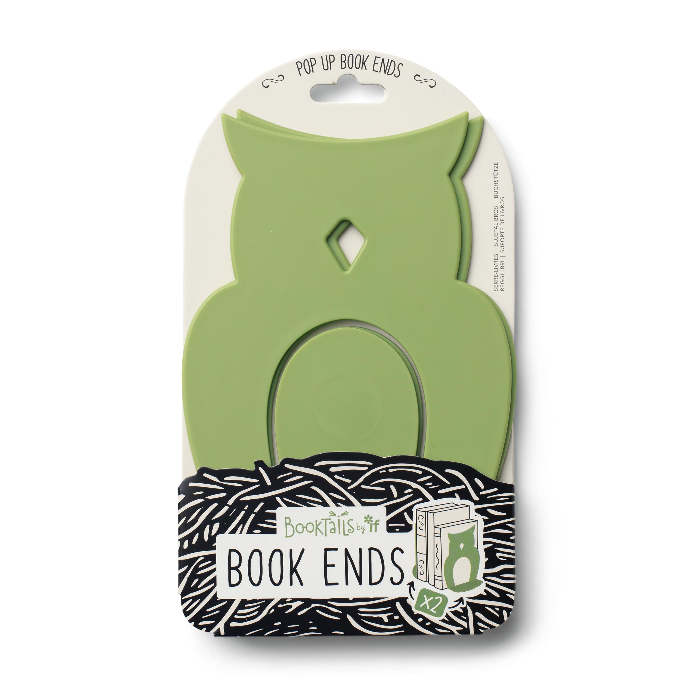 BookTails Pop Up Book Ends - Owl