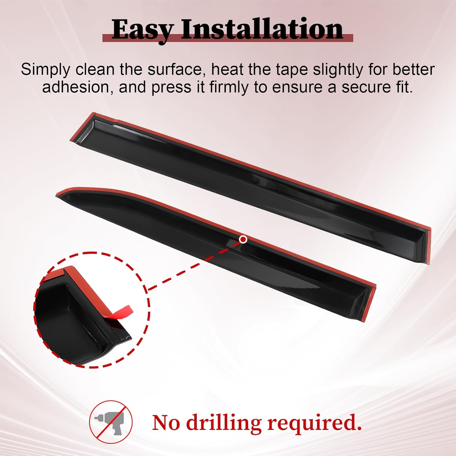 Rain Guards Window Visors Deflector for Toyota Land Cruiser 250 1958 First Edition Lexus GX550 2024 2025 Side Window Wind Deflectors Visors