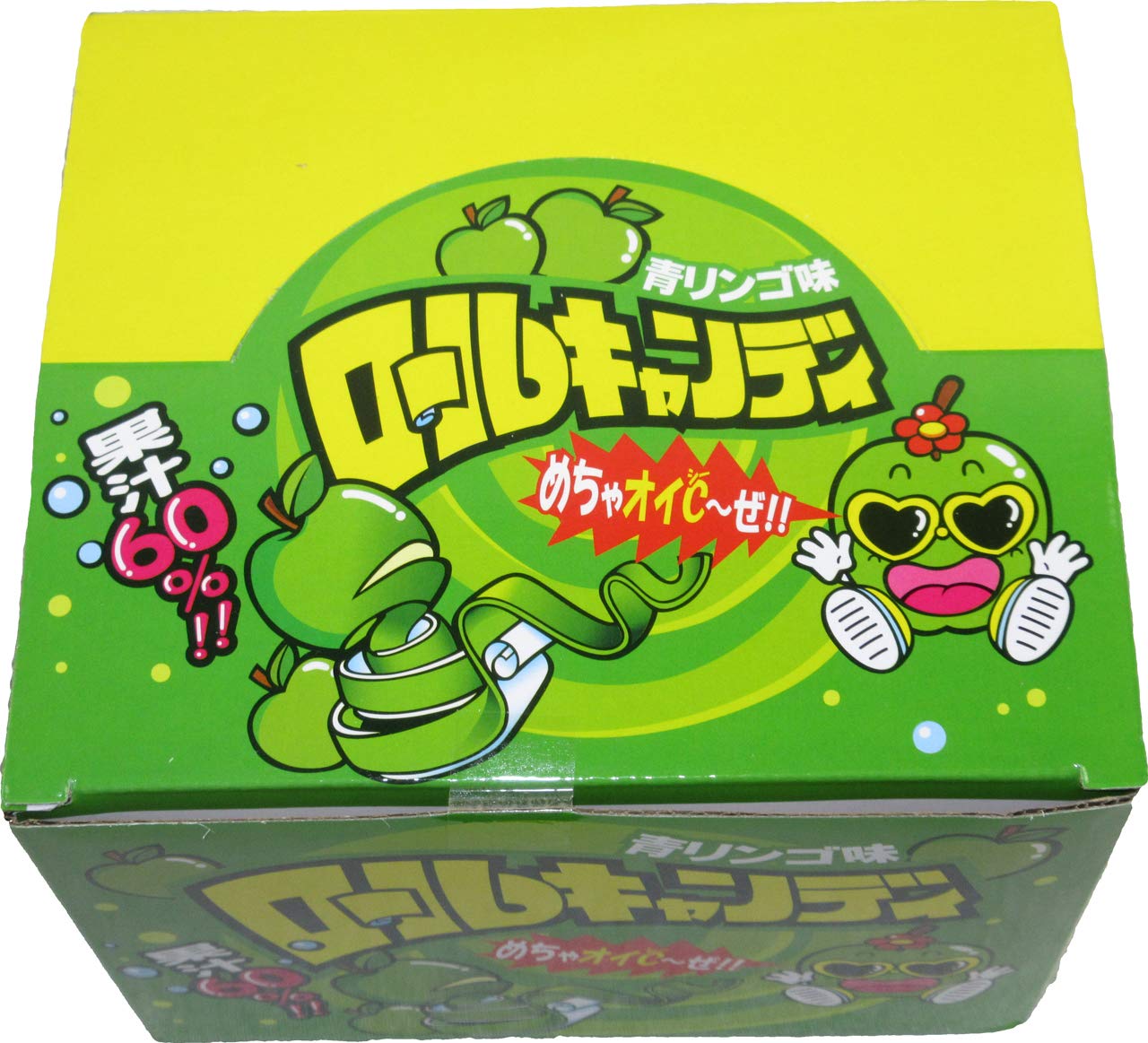 Amazon.co.jp: やおきん ロールキャンディ 青リンゴ味 グレープ味 各1