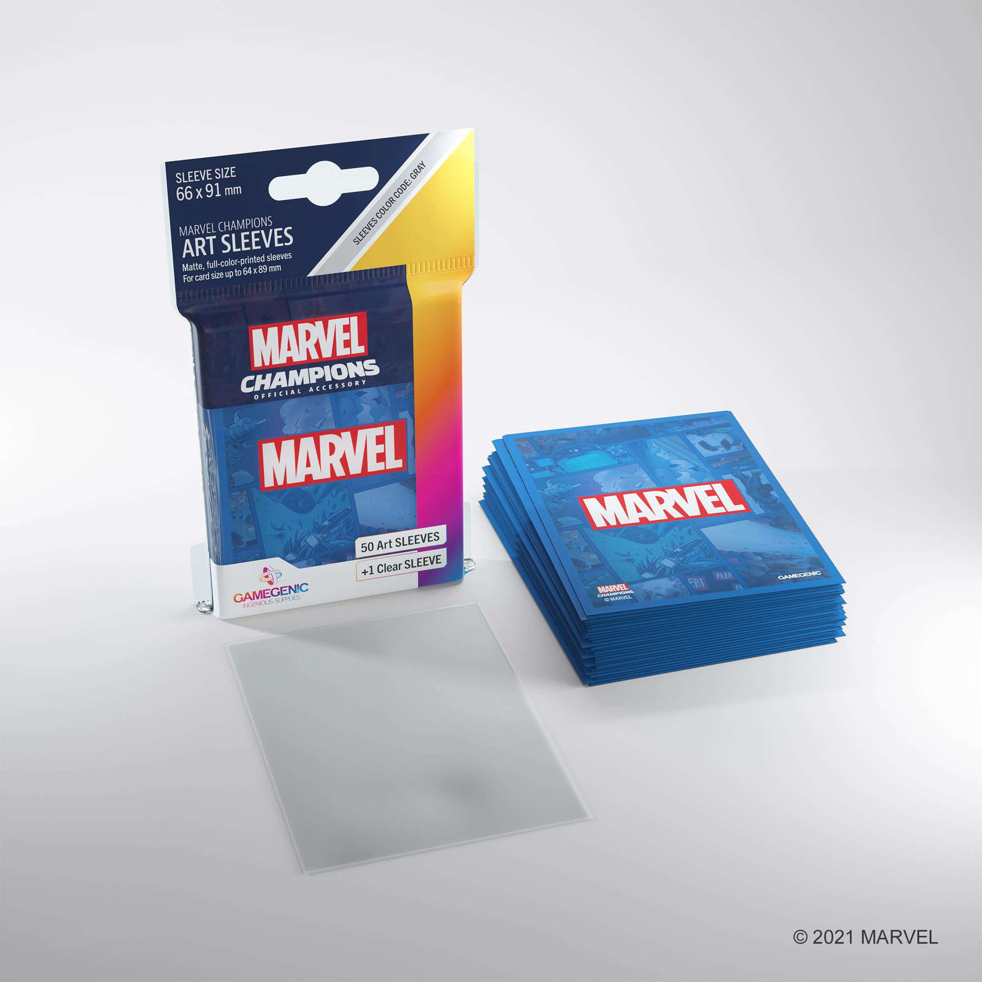 Gamegenic Fantasy Flight Games Marvel Champions Art Sleeves: Marvel Purple (50 - Pack), Mixed Colours, Blue, 6. Official Sleeves - Image 2