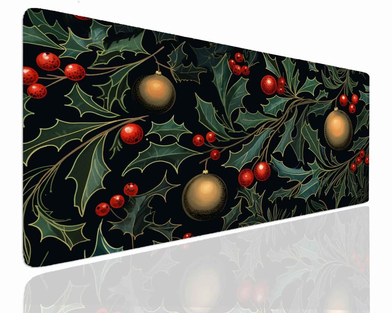 Alfombrilla Ratón XXL Gaming, Alfombrilla Escritorio 900x600x4mm, Mouse Pad Mat XXL Antideslizante, Alfombrilla Raton Base de Goma Tapete Rato Gamer Mousepad XXL para PC, Oficina Christmas J-192
