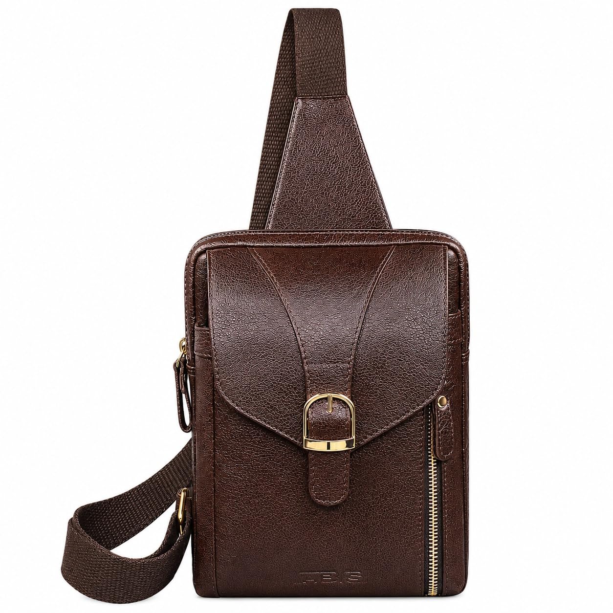 Genuine Leather Dark Tan Passport & Mobile Pouch | Stylish Travel Waist Bag for Men & Women | Crossbody Neck Pouch | Multiple Passport Holder(IN22)-image-7